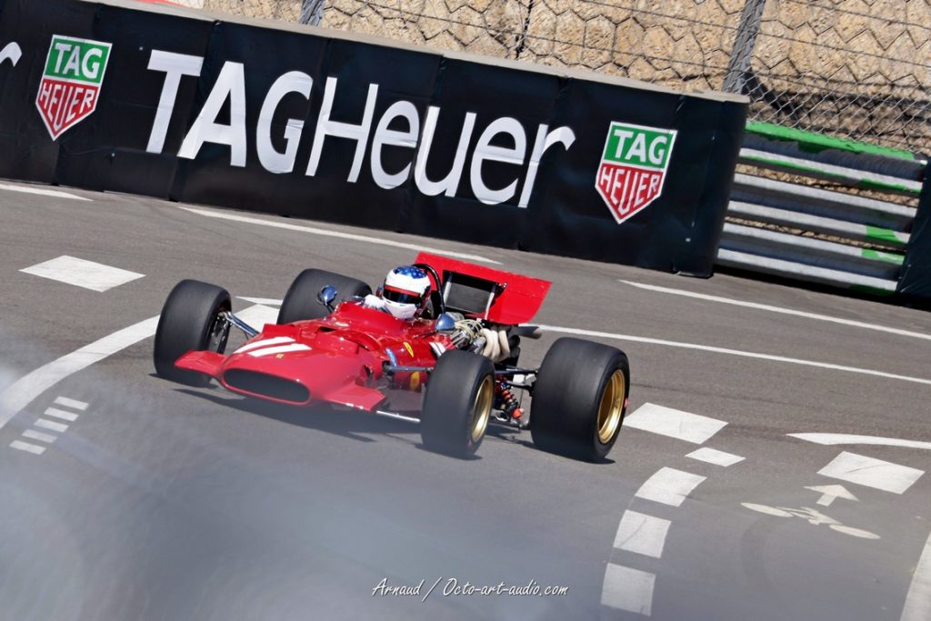 F1 Ferrari historique Jean Alesi Monaco Grand Prix Historique 2026avant crash virage Tag Heuer