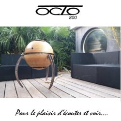 Enceintes OCTO 800 amplifiées stéréo réseaux sculpture art design Enceintes OCTO 800 amplifiées stéréo réseaux sculpture art design