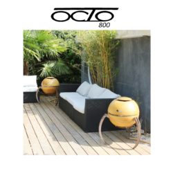 Enceintes OCTO 800 amplifiées stéréo réseaux sculpture art luxe Enceintes OCTO 800 amplifiées stéréo réseaux sculpture art luxe
