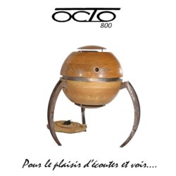 Enceintes OCTO 800 amplifiées stéréo réseaux sculpture design unique Enceintes OCTO 800 amplifiées stéréo réseaux sculpture design unique