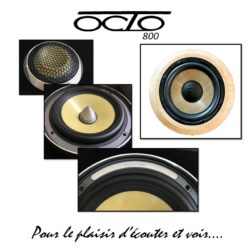 Enceintes OCTO 800 amplifiées stéréo réseaux sculpture design unique Enceintes OCTO 800 amplifiées stéréo réseaux sculpture art unique