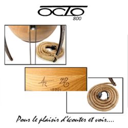 Enceintes OCTO 800 amplifiées stéréo réseaux sculpture art unique Enceintes OCTO 800 amplifiées stéréo réseaux sculpture art unique