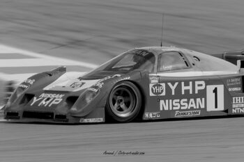 Le monstre sacré du Groupe C au Castellet – Photo Arnaud pour OCTO Art Audio Prototype de course Nissan YHP numéro 1 historique sur le Circuit Paul Ricard, photo Arnaud pour Octo Art Audio.